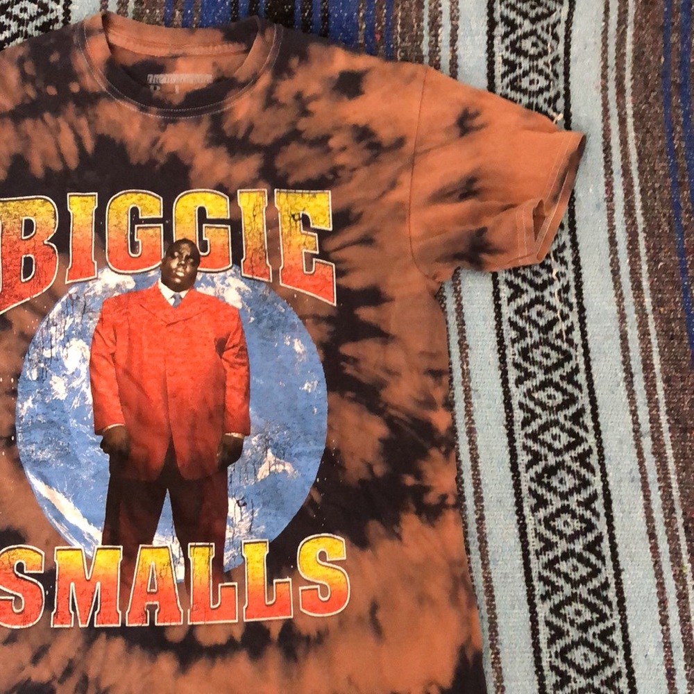 Biggie Smalls Mens Tie Dye Tee Shirt - Picture 2 of 6